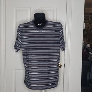🤯3/$12 C/M Striped T-Shirt Size XL